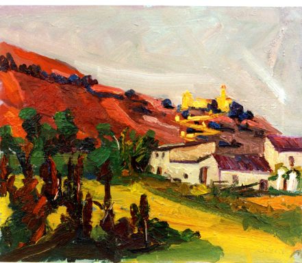 Cat. 59 Des de els sequers en rojo 61x46